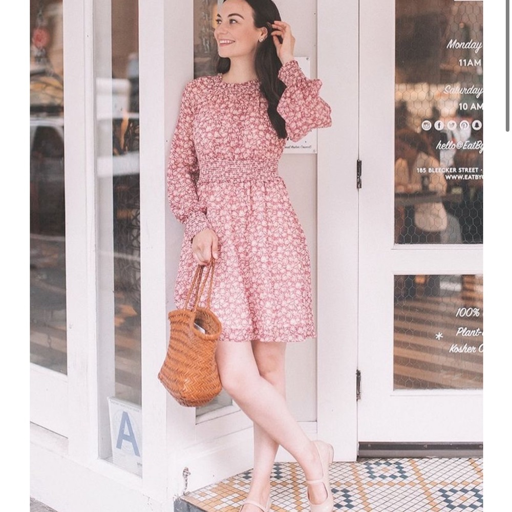 Gal Meets Glam Wimberly Smocked Mini Dress